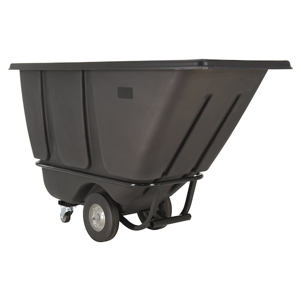 Vestil Medium Duty Tilt Truck 1/2 Cubic Yard 850 lb Black TDT-50-MD-BLACK - main
